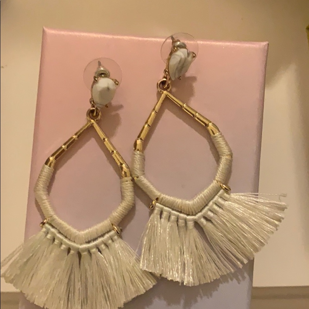 Cute white earrings